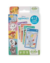 4-In-1 Disney Animals Card Games
