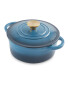 Blue 20cm Cast Iron Casserole Dish