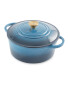 Blue 26cm Cast Iron Casserole Dish