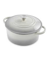 Grey 26cm Cast Iron Casserole Dish