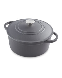 Black 26cm Cast Iron Casserole Dish