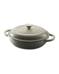 Grey 26cm Shallow Casserole Dish