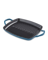 Blue Square Cast Iron Griddle Tray