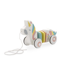 Wooden Pull Along Unicorn