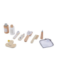 Wooden Doll Care Set Accessory Set