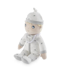 Doll with White Dinosaur Sleepsuit