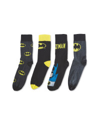 Men's Batman Socks 4 Pack