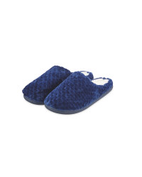 Ladies' Navy Memory Foam Slippers
