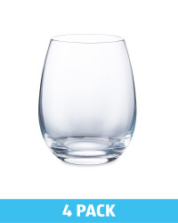 Stemless White Wine Glasses 4 Pack