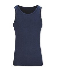 Men's Navy Thermal Tank Top