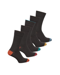 Men's Heel/Toe Colour Block Socks