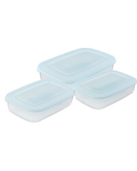 Turquoise Rectangular Tubs 3 Pack