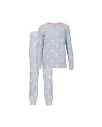 Kids' Organic Grey Horses Pyjamas
