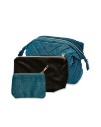 Avenue Petrol/Black Cosmetic Bag Set