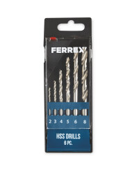 Ferrex HSS Spiral Drill 6-Piece Set