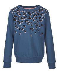 Lily & Dan Girls' Blue Sweatshirt