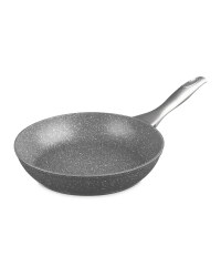 Grey Med Marble Effect Frying Pan
