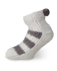 Ladies' Grey Snuggle Socks 4-8