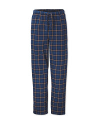 Men's Blue Check Lounge Trousers