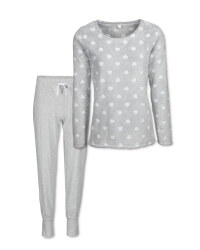 Avenue Ladies' Heart Fleece Pyjamas