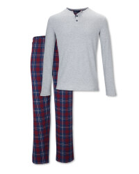 Avenue Men's Grey/Blue Pyjamas