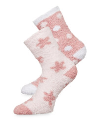 Avenue Rose Fluffy Socks 2 Pack