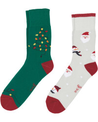 Tree/Santa Christmas Socks 2 Pack