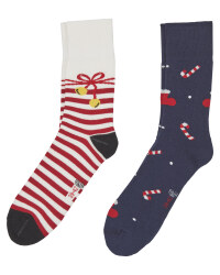 Candy Cane Christmas Socks 2 Pack
