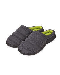 Avenue Men's Anthracite Padded Mules