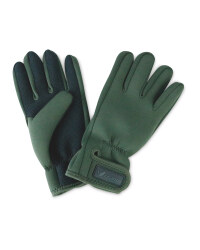 Crane Green No Fold Fishing Gloves