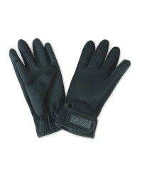Crane Black Two Fold Fishing Gloves