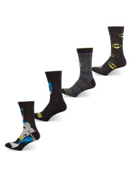 Men's Batman Socks 4 Pack