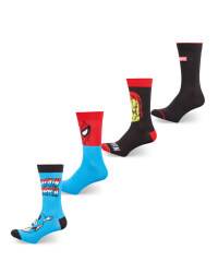 Men's Marvel Socks 4 Pack
