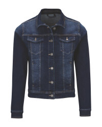 Ladies' Dark Blue Denim Jacket