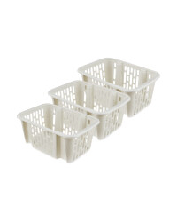 Light Grey Small Basket 3 Piece Set