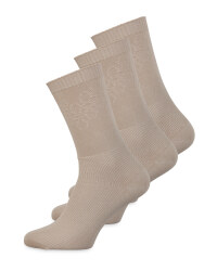 Nude Diabetic Friendly Socks 3 Pack