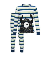 Children's Stripe Monster Pyjamas