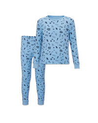 Lily & Dan Kids' Blue Robot Pyjamas