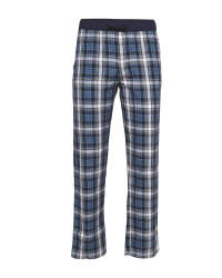 Men's Blue Check Lounge Trousers