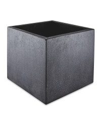 Black Square Terrazzo Plant Pot