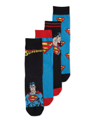 Superman Socks 4 Pack