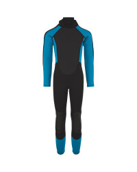 Grey & Blue Childrens' Full Wetsuit