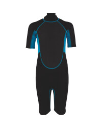 Grey & Blue Childrens' Short Wetsuit