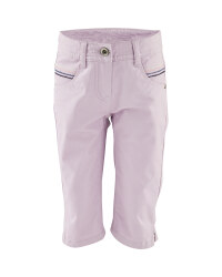 Girl's Purple Crop Trousers