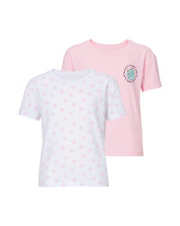 Rose & Hearts Organic T-Shirt 2 Pack