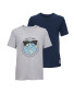 Kids' Grey & Navy Twin Pack T-Shirt