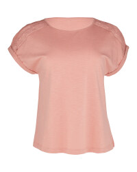 Avenue Ladies' Peach Lace Top