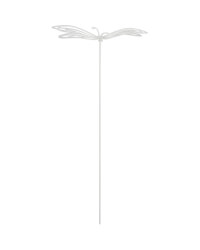 White Butterfly Garden Stake