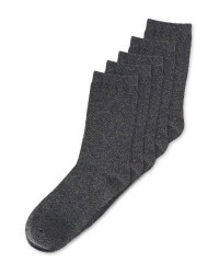 Boy's Grey Ankle Socks 5 Pack