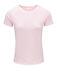 Ladies' Pink Organic Cotton T-Shirt